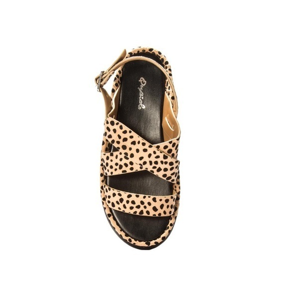 New Qupid Leopard Platform Sandals - Picture 4 of 6